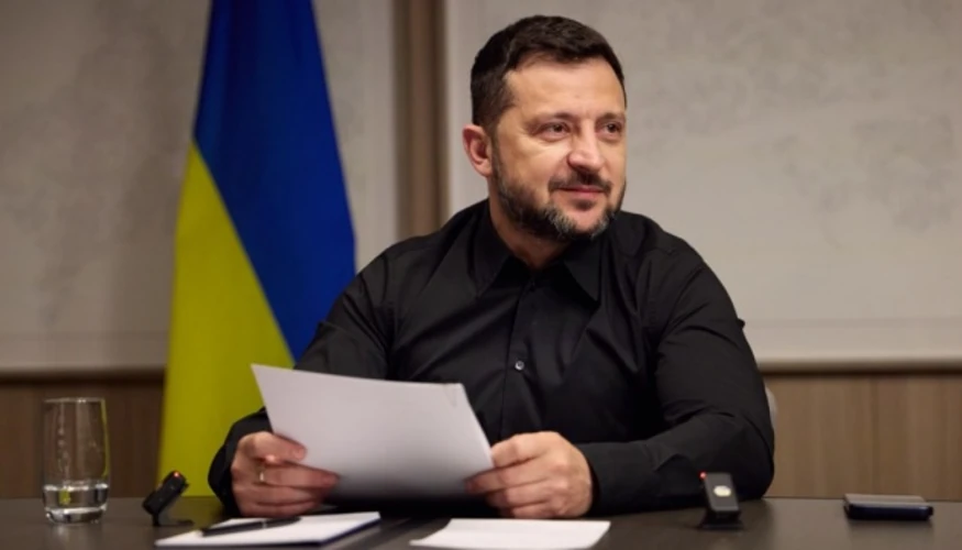 Президент Володимир Зеленський під час виступу на Ялтинській європейській стратегії
