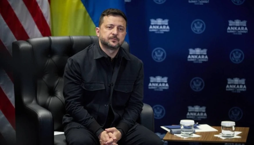Володимир Зеленський під час зустрічі з представниками української громади у США